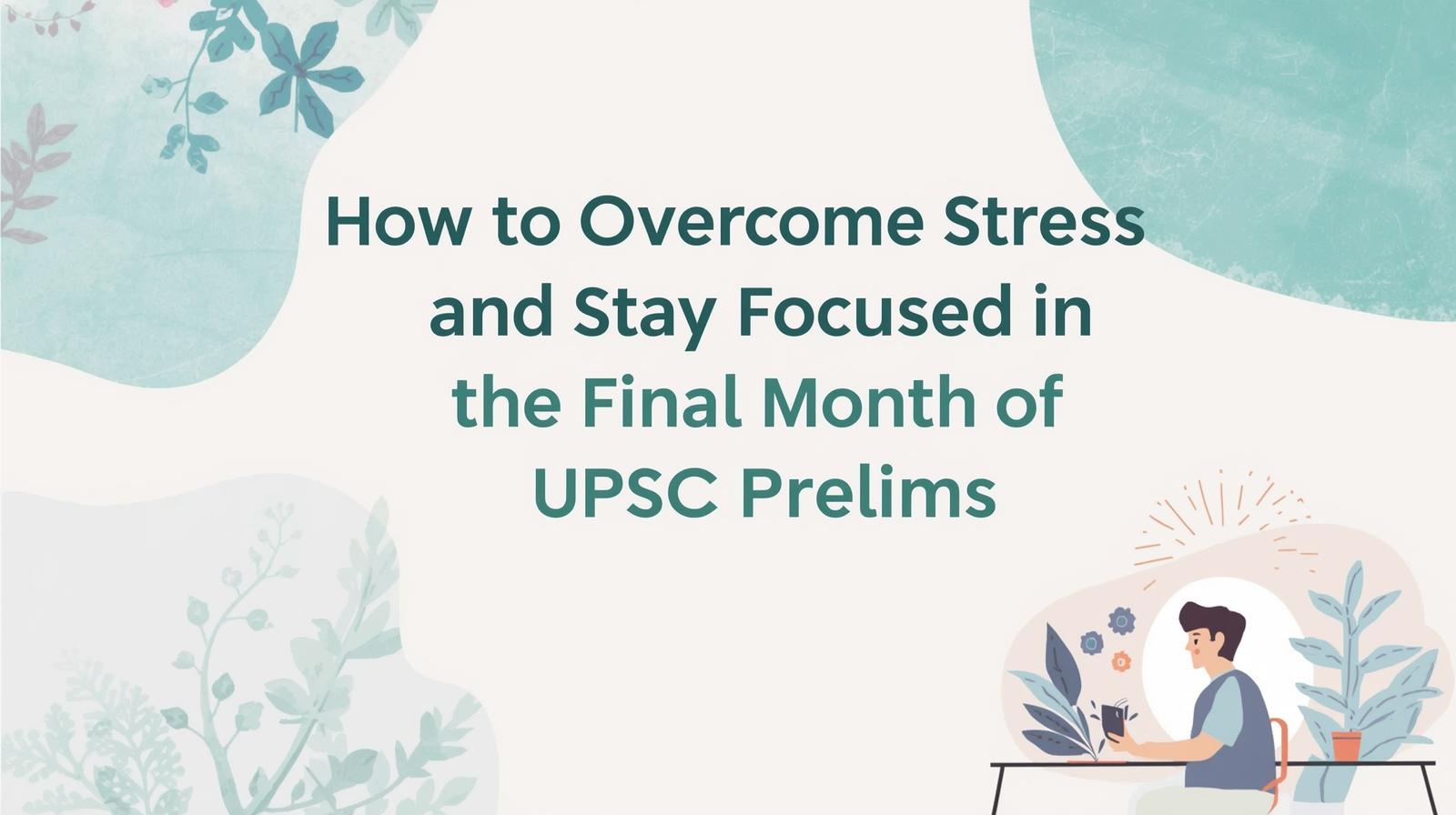 How to Overcome Stress and Stay Focused in the Final Month of UPSC Prelims
